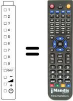 Replacement remote control Sharp RRMCG0125CESA