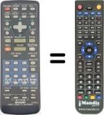 Replacement remote control Sharp VC-MH671GM