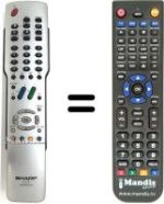 Replacement remote control Sharp LC-32GA4U