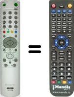 Replacement remote control Sony KV-29LS60B