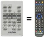 Gleichwertige Fernbedienung Sanyo SUP8930