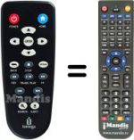 Replacement remote control Iomega ScreenplayMX2 HD