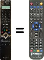 Replacement remote control Sharp LC-42X20S