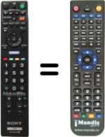 Gleichwertige Fernbedienung Sony KDL-32V5500