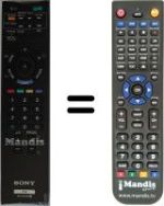 Replacement remote control Sony KDL-32EX600