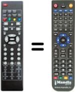 Replacement remote control Sunstech TLI1900T