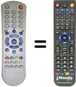 Gleichwertige Fernbedienung Amstrad TV21EC4