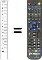 Gleichwertige Fernbedienung Panasonic TNQ1420