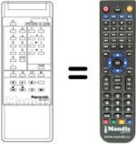 Gleichwertige Fernbedienung Panasonic TNQ8E0418