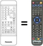 Gleichwertige Fernbedienung Panasonic TNQ8E0448