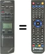 Replacement remote control Panasonic VEQ1100