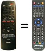 Replacement remote control Toshiba V204G