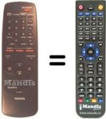 Replacement remote control Toshiba V304T
