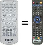 Replacement remote control Philips PET800