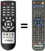 Replacement remote control Akai AK-SCART88