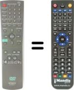Replacement remote control Hitachi DV-P315E
