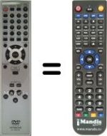 Replacement remote control Hitachi DV-P335E