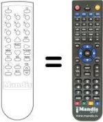 Gleichwertige Fernbedienung Pace DVR500G