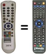 Replacement remote control SAT+ HDR20