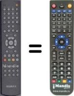 Replacement remote control Humax 2248-004