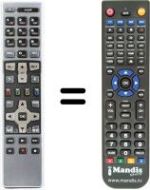 Replacement remote control RCU672