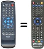 Replacement remote control Sansui DB-X21000