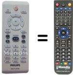 Replacement remote control Philips DVP5960