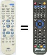 Gleichwertige Fernbedienung JVC XV33
