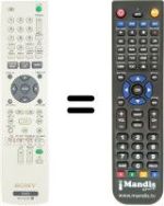 Replacement remote control Sony RDR-GX120