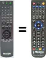 Replacement remote control Sony DVP-NS325