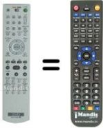 Replacement remote control Sony DVP-NS92V