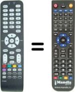Replacement remote control Thomson 46E91NF32