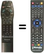 Replacement remote control Panasonic VEQ2017
