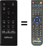 Replacement remote control INFOCUS IN112A