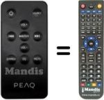 Replacement remote control Peaq PSB 100 BTB