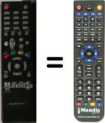 Replacement remote control CHALLENGER SD 2900 USB
