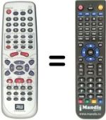 Replacement remote control RICHMOND DVR 2000