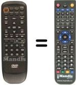 Replacement remote control AFREEY LD 2060