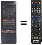 Replacement remote control Sanyo VHR-3400 I