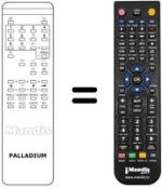 Gleichwertige Fernbedienung Palladium CTV 330 / 930