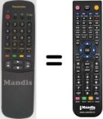 Replacement remote control Panasonic TX-28LD1 C