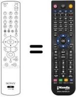 Replacement remote control Sony KV-L 15 SR1S