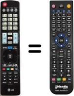 Replacement remote control LG 60 PM 970S