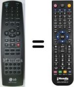 Replacement remote control LG CB 20K40 X