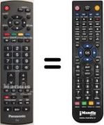 Replacement remote control Panasonic TH-46PZ8E
