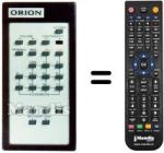 Gleichwertige Fernbedienung Orion TVC 1699