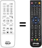 Gleichwertige Fernbedienung Akai VS-G765 SEG