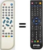 Gleichwertige Fernbedienung Akai AK DVB 30