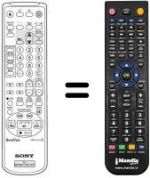 Replacement remote control Sony KV-21 V6B