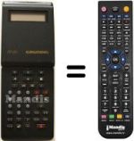 Replacement remote control Grundig GV-2392 VPT